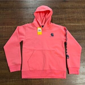 Carhartt Coral Hoodie with Logo YOUTH Size S-8